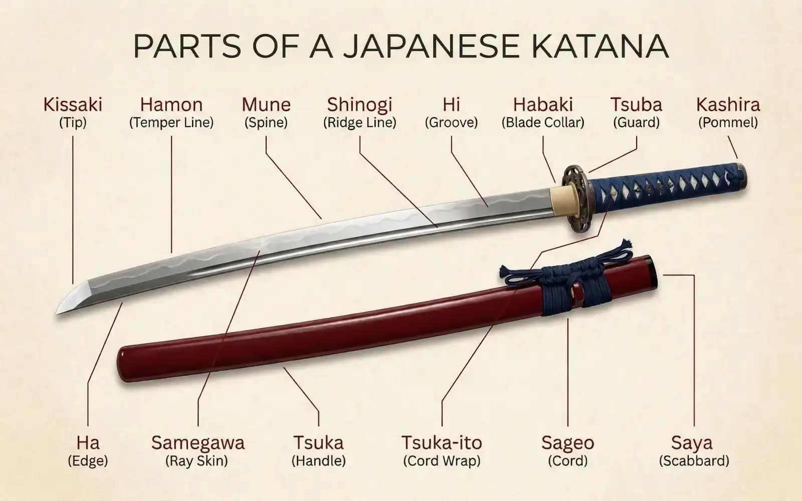 Parts of a Katana: What Each Part Does and Why It Matters